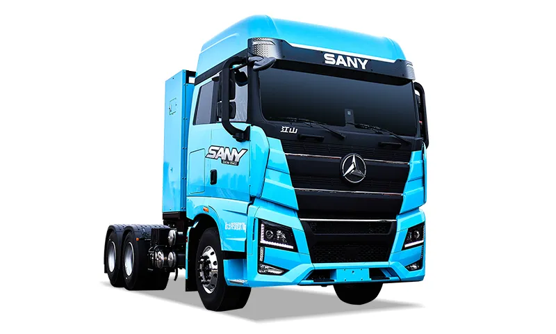 Electric semi trailer tractor